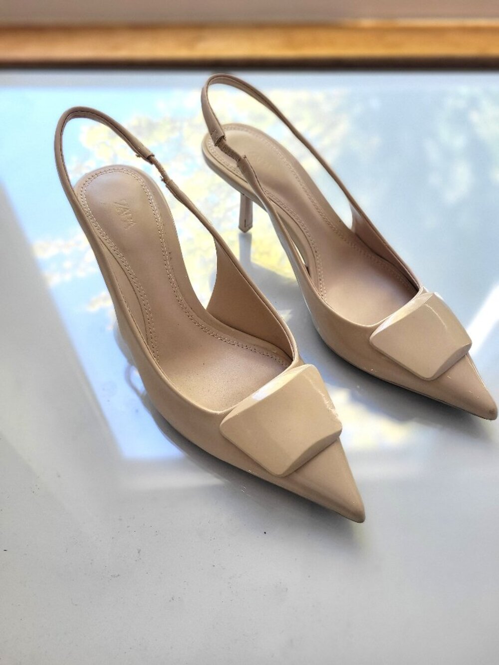 Zara Pointy Toe Slingbacks Size 36